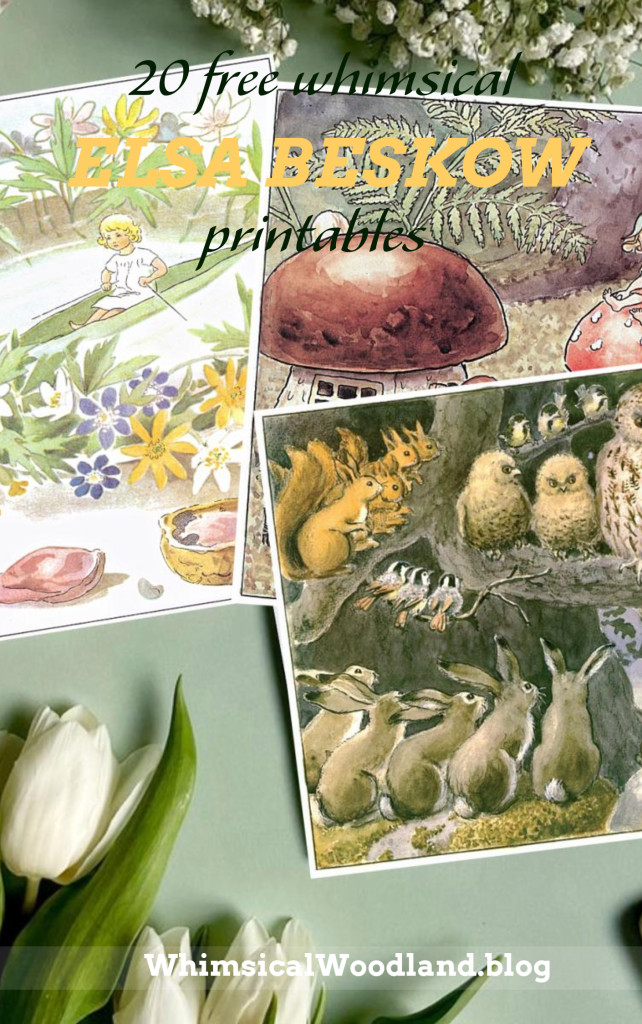 20 Free Whimsical Elsa Beskow Printables – Whimsical Woodland
