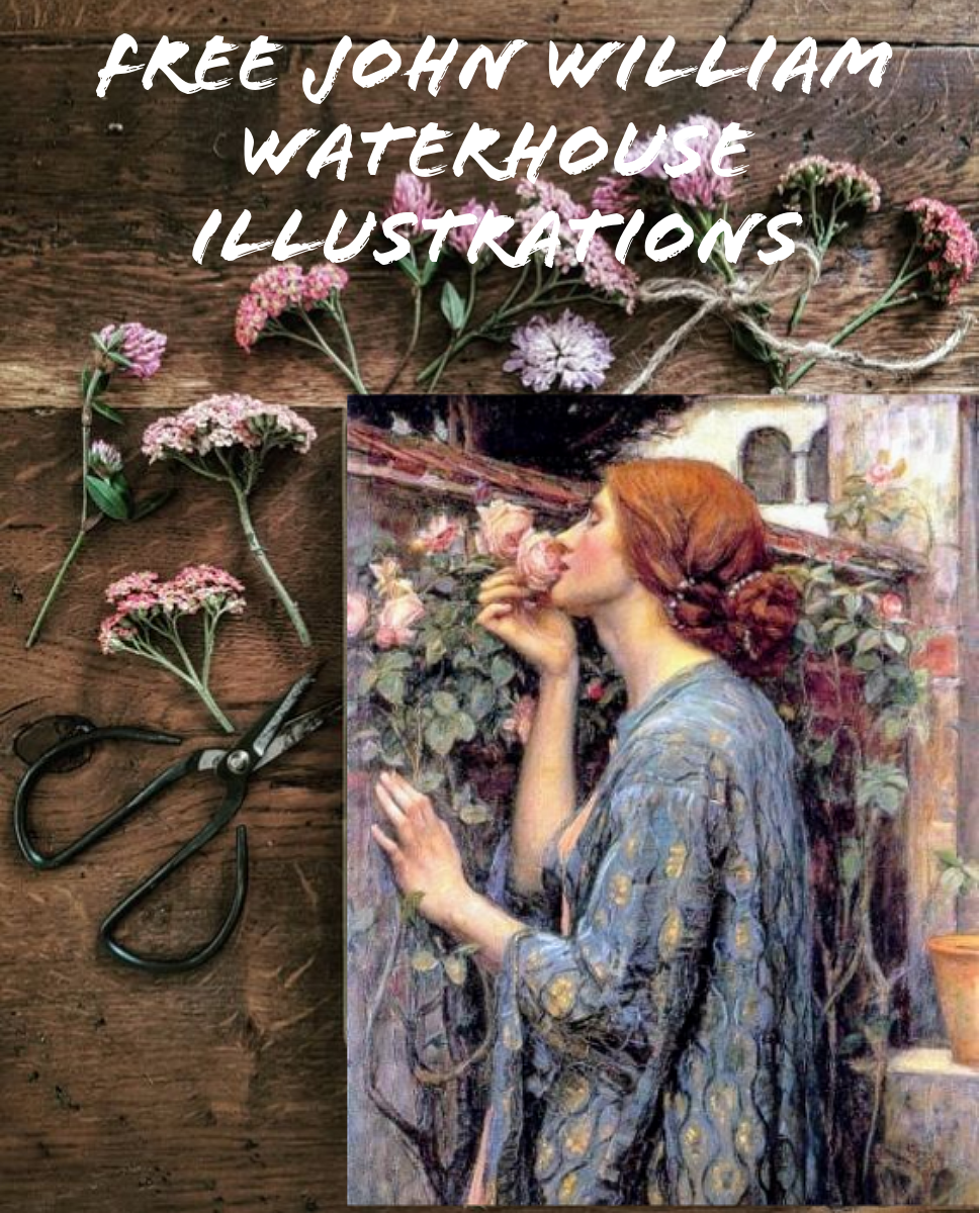 Free Vintage John William Waterhouse&nbsp;Illustrations